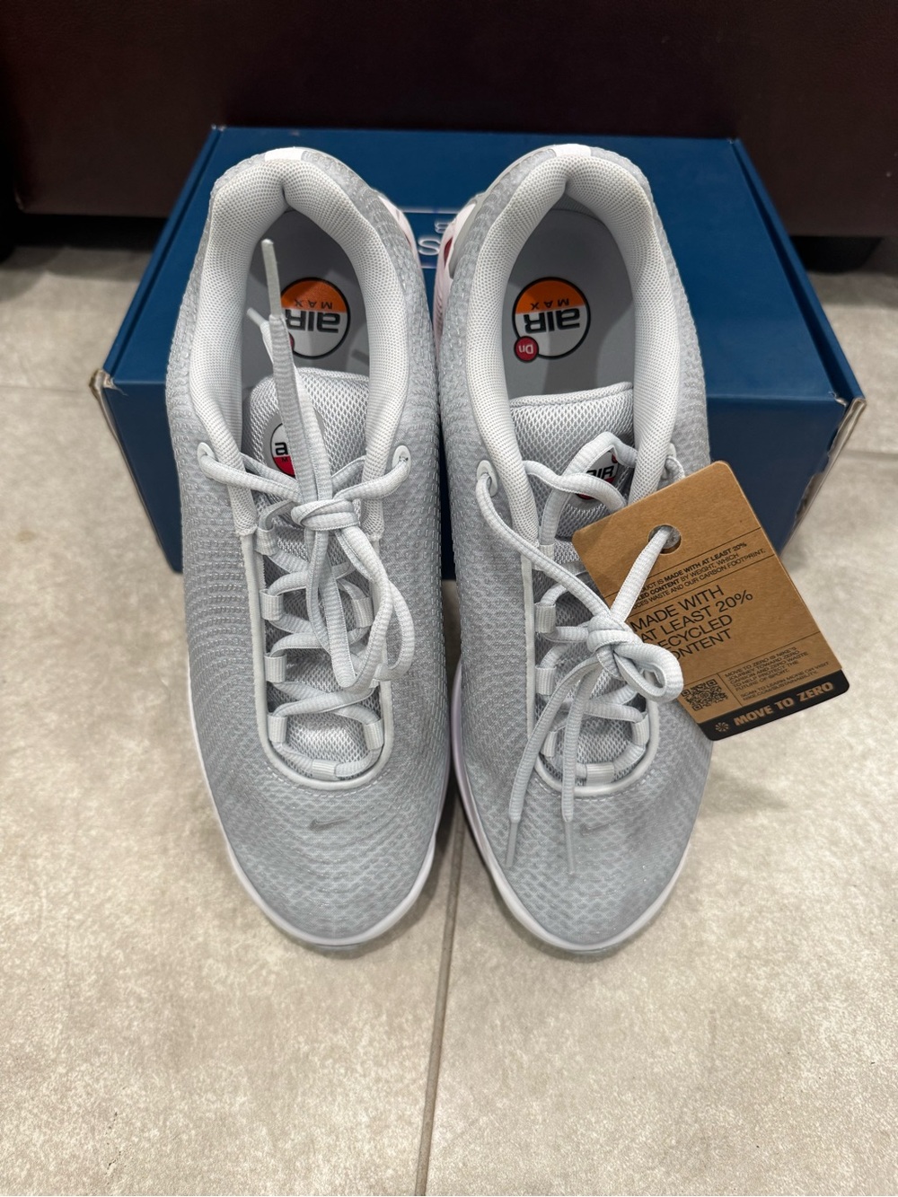 Size 10-Nike Air Max Dn Pure Platinum Metallic Silver - Picture 6 of 7